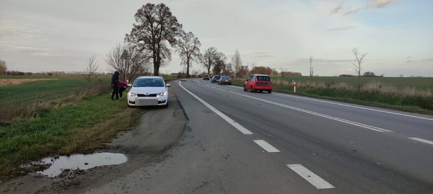 Wypadek na DW216 pomiędzy Sławutowem i Celbowem - 26 listopada 2021