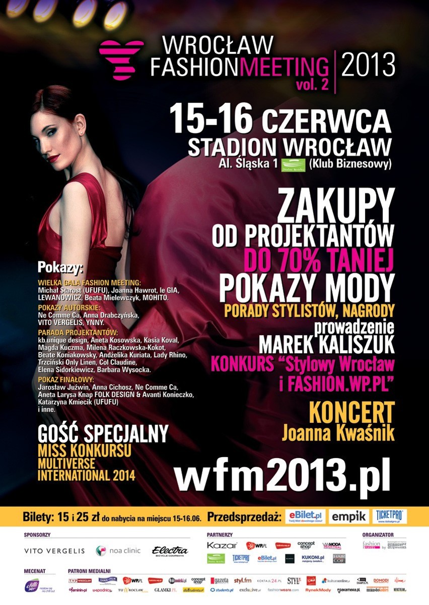 Wrocław Fashion Meeting na Stadionie Miejskim już w najbliższy weekend 15 - 16 czerwca