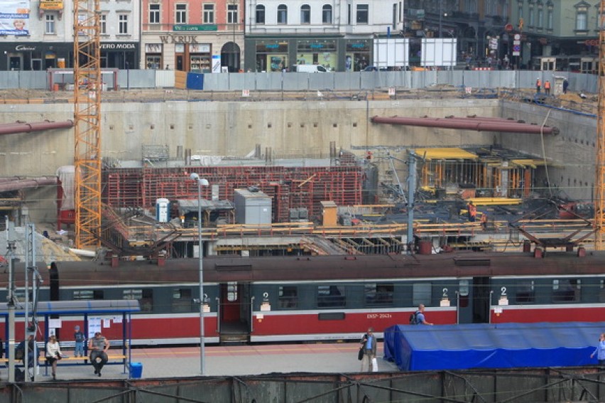 Budowa nowego dworca PKP w Katowicach