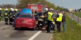 Wypadek w Swarzewie 10.05.2020. Zderzenie samochodów na DW 216 na trasie z Pucka do Władysławowa. Droga była zablokowana [zdjęcia, wideo]