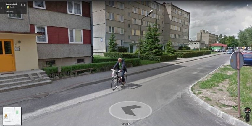 Mieszkańcy osiedla Bratkowice w Łowiczu w obiektywie Google Street View