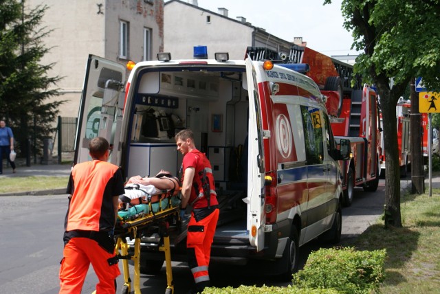 Pożar w Kaliszu przy ulicy Dobrzeckiej