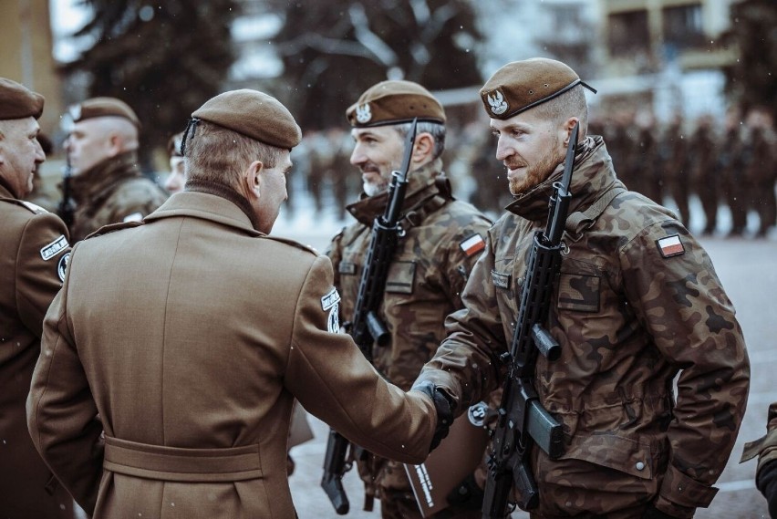 Uroczyste ślubowanie żołnierzy 11. Małopolskiej Brygady...