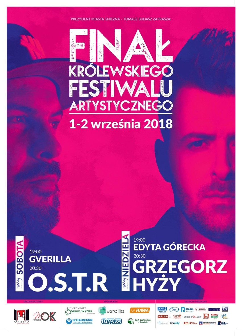 O.S.T.R i Grzegorz Hyży wystąpią na finale Królewskiego Festiwalu Artystycznego 2018