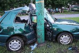 Tragiczny wypadek w Tychach. Na Sikorskiego zginął pasażer golfa [ZDJĘCIA]