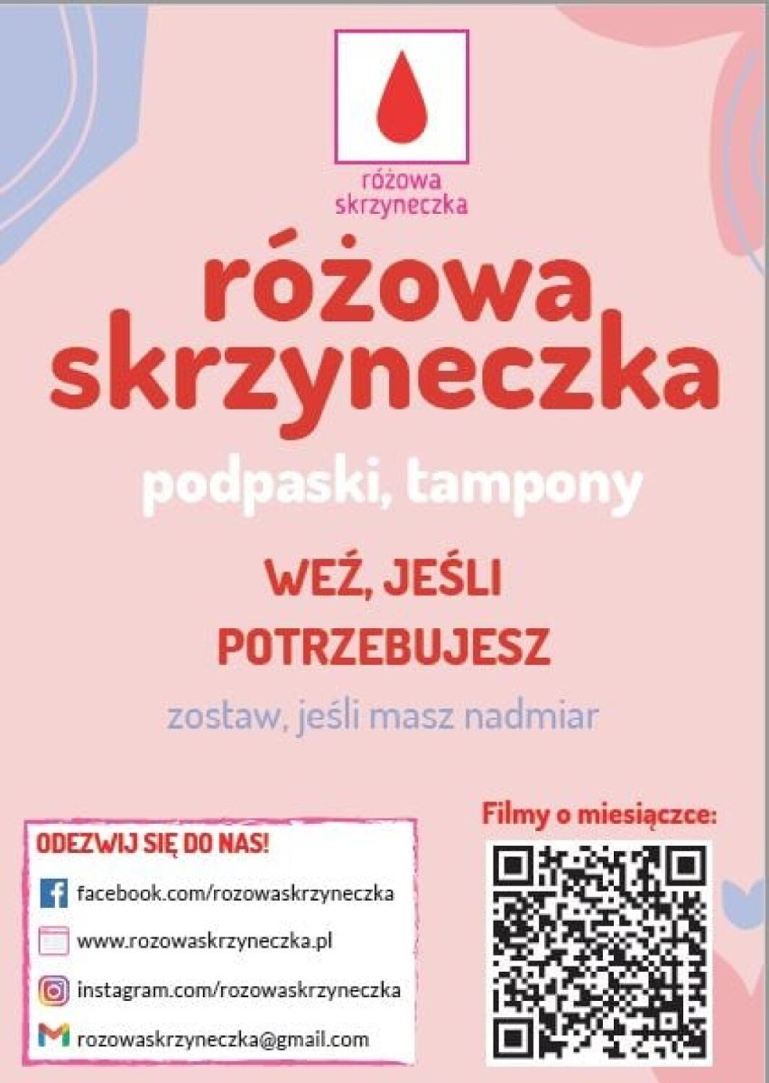 Różowa skrzyneczka zawisła w Szkole Podstawowej w...