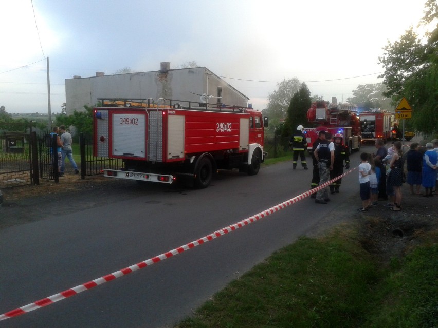 Pożar domu przy ulicy Kruczkowskiego w Kaliszu