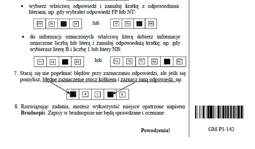 Testy gimnazjalne 2014 z CKE - CZĘŚĆ MATEMATYCZNO -...