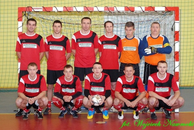 Drużyna Agrofarmy Gołaszewo w sezonie 2012/2013 III Edycji Choceńskiej Ligi Futsalu