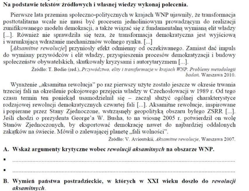 11 maja uczniowie napiszą maturę 2012 z WOS-u. Na naszej...