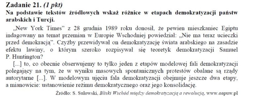 11 maja uczniowie napiszą maturę 2012 z WOS-u. Na naszej...