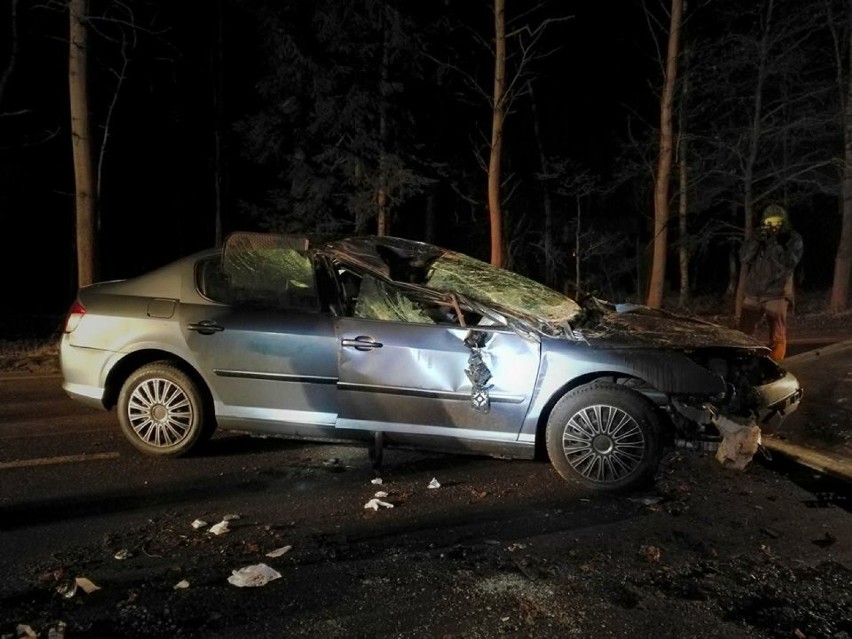 Wypadek w Chocianowie. Trzy osoby ranne. Na szczęście ich życiu nie zagraża niebezpieczeństwo