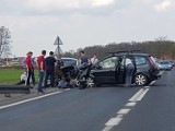 Zderzenie trzech samochodów w Glińsku. Są ranni. Cztery osoby są w szpitalu 