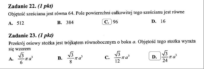 Matura poprawkowa 2012 z matematyki