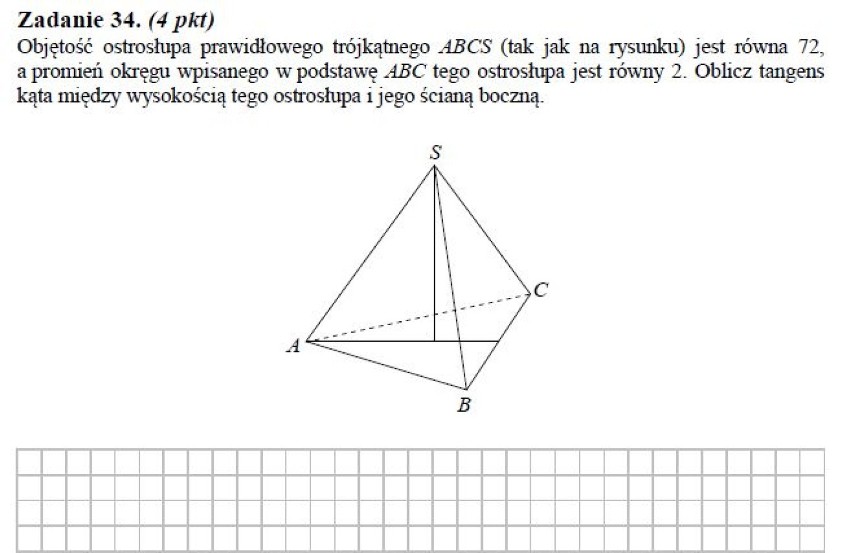 Matura poprawkowa 2013 - MATEMATYKA