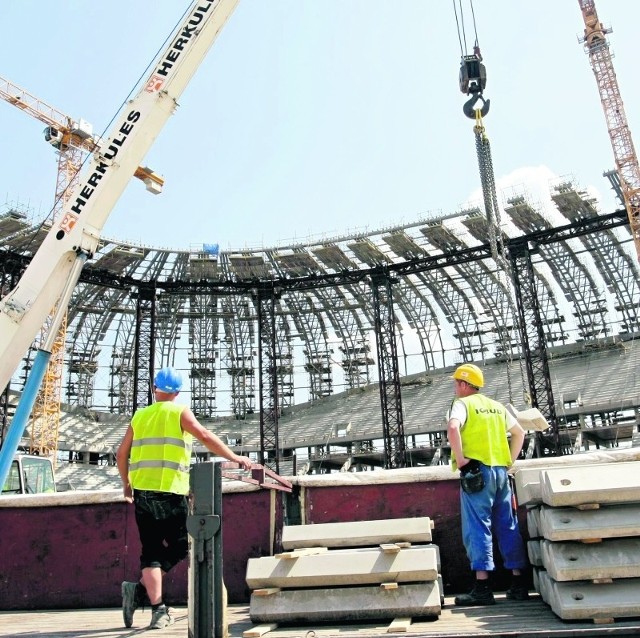 Budowa stadionu PGE Arena w Gdańsku to przykład troski o bezpieczeństwo pracowników.