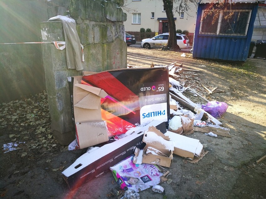 Śmietniki w Katowicach na Koszutce