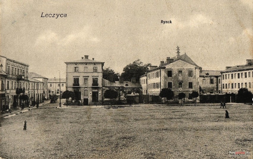 Lata 1910-1920, Rynek w Łęczycy.
