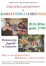 Kabaret Zachodni wystąpi w Żukowie w niedzielę 20.11.2016