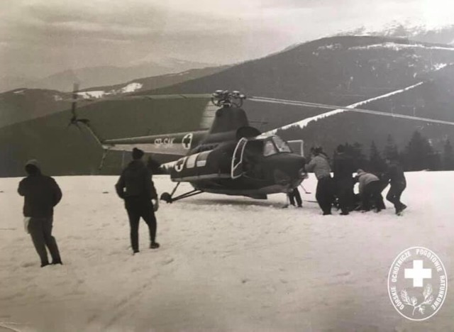 Po raz pierwszy do akcji ratunkowej w polskich górach śmigłowca użyto 28 lutego 1961 roku