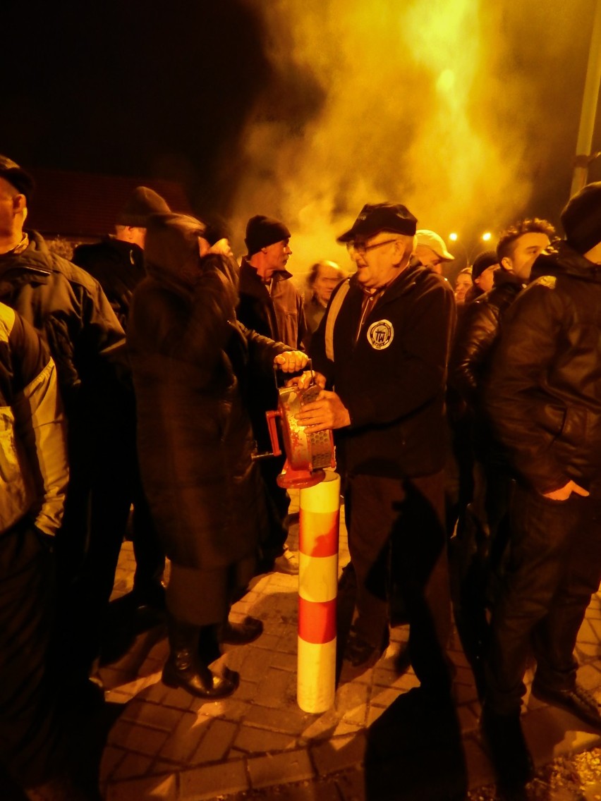 Protest w Brzeszczach nie tylko pod kopalnią. Miasto zostało zablokowane 