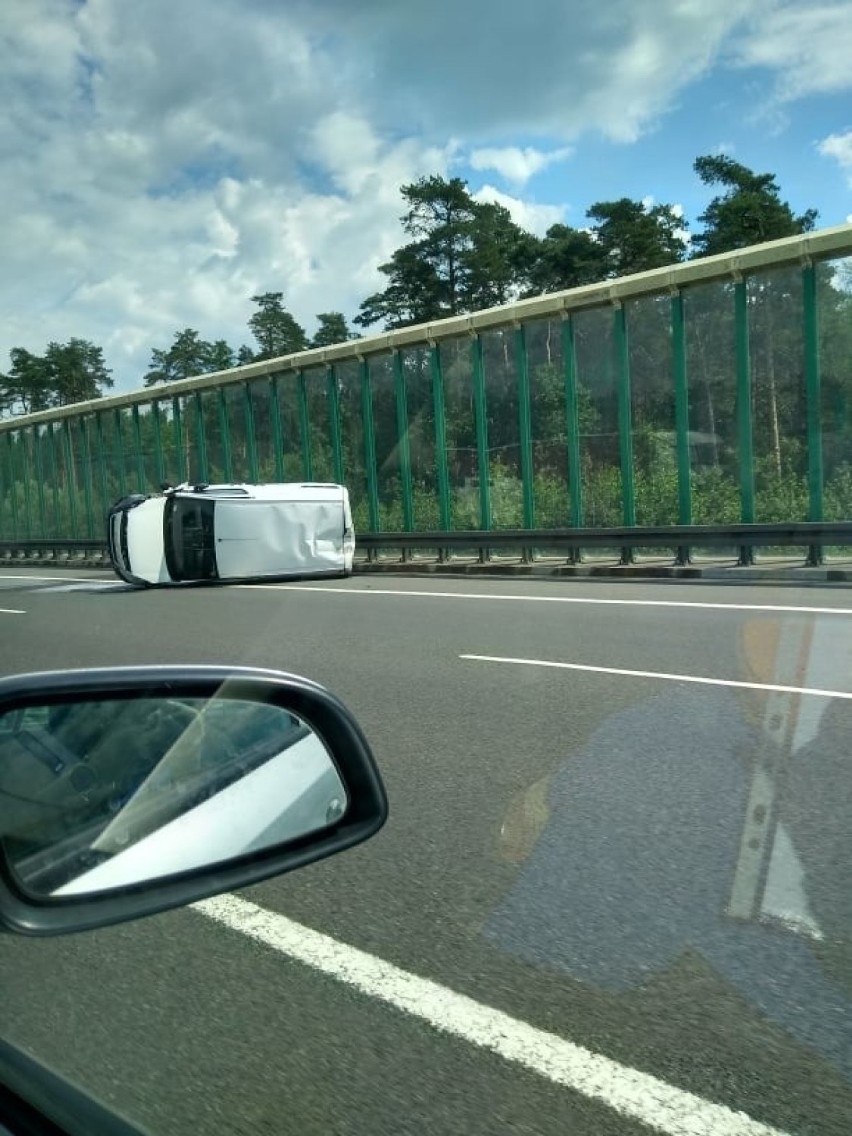 Wypadek na autostradzie A1 w Czerwionce-Leszczynach....