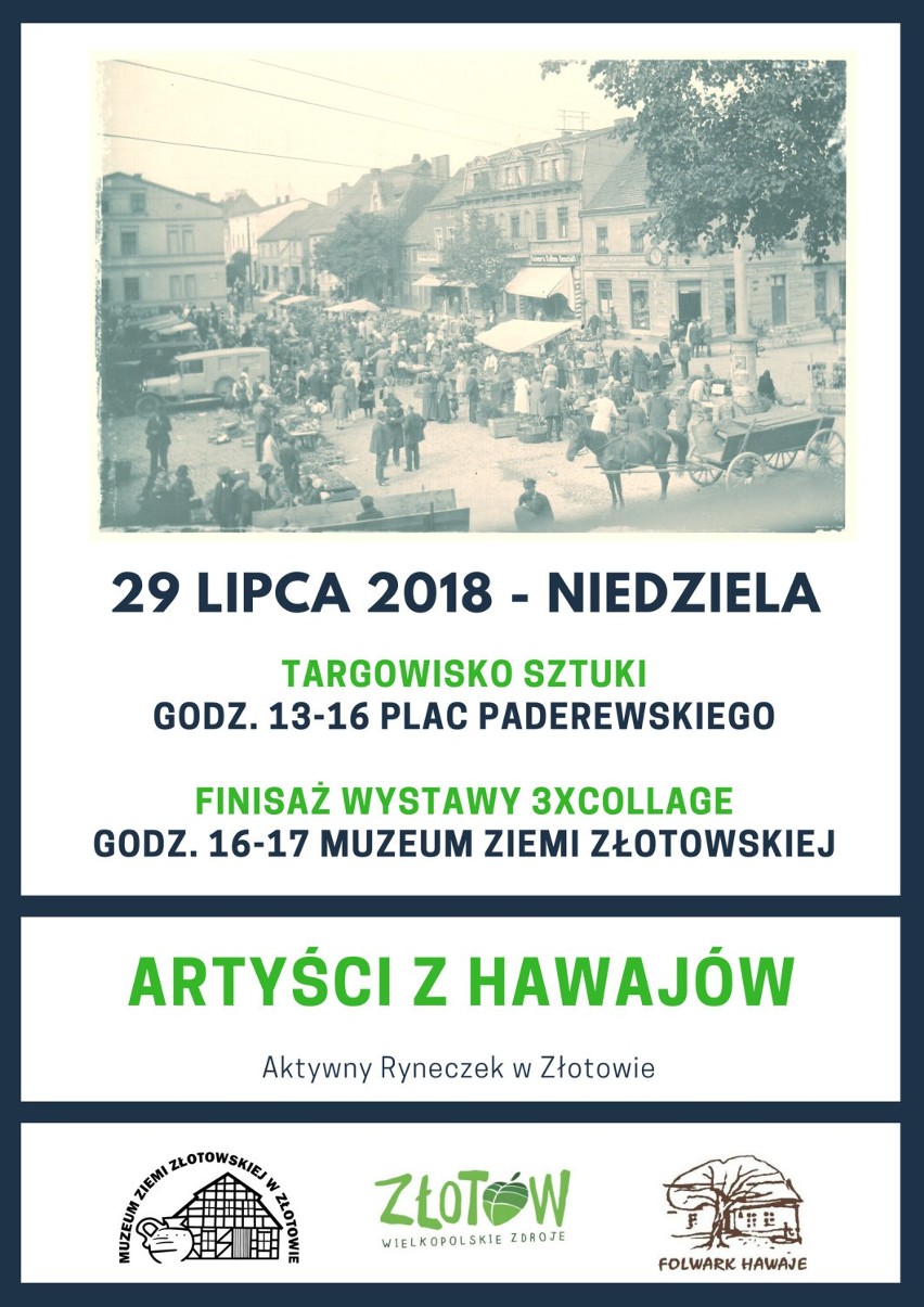 Targowisko sztuki czyli wydarzenie artystyczne na Placu Paderewskiego w Złotowie