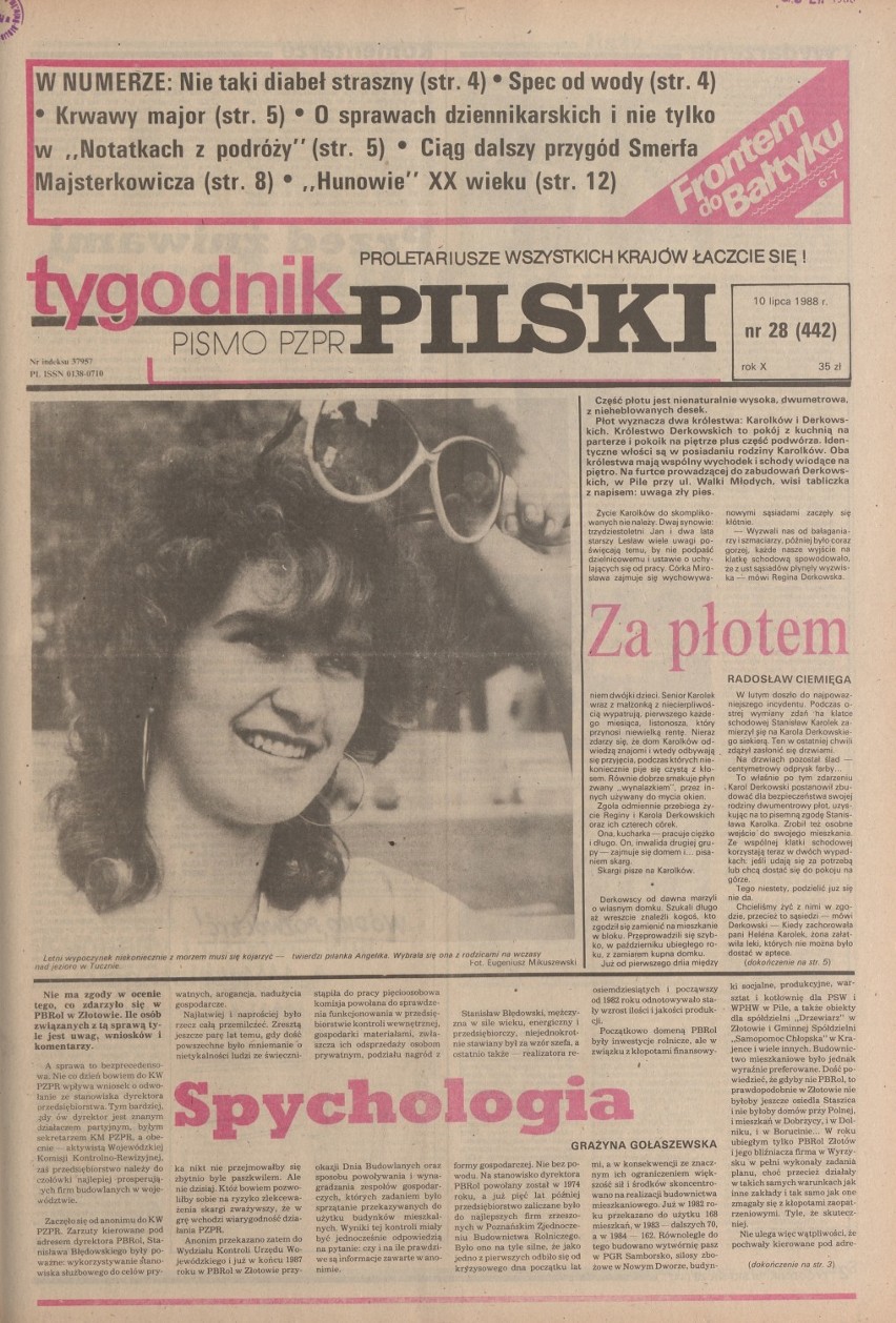 Szpital wreszcie otwarty! Pierwsi pacjenci trafili tam we wrześniu - Tygodnik Pilski, 1988 r.