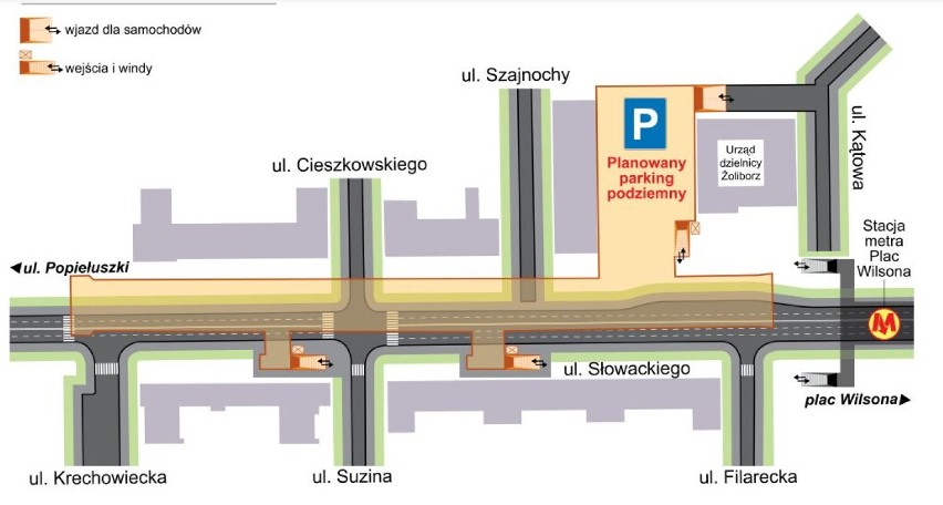 Co z parkingami podziemnymi w Warszawie? Wkrótce ruszy budowa w centrum, a na Placu Wilsona kolejny przetarg