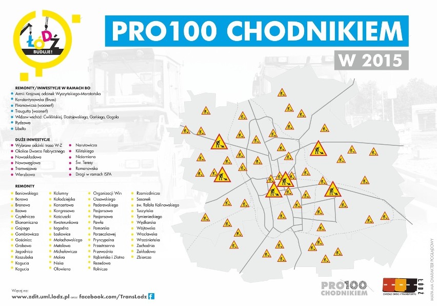 Remont chodników w Łodzi. Nowe chodniki na 52 ulicach [ZDJĘCIA, LISTA]