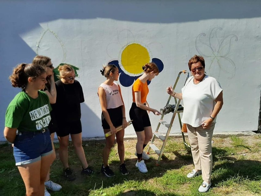 Uczniowie z I LO w Pucku stworzyli kaszubski mural
