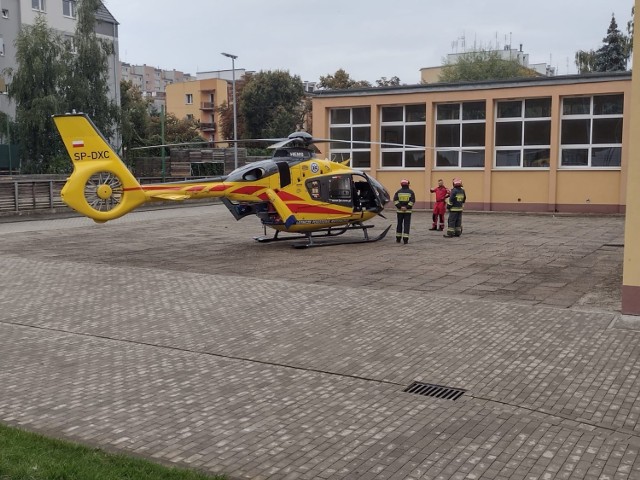 Dziecko poparzone w Brzegu. Przyleciał po nie śmigłowiec LPR.