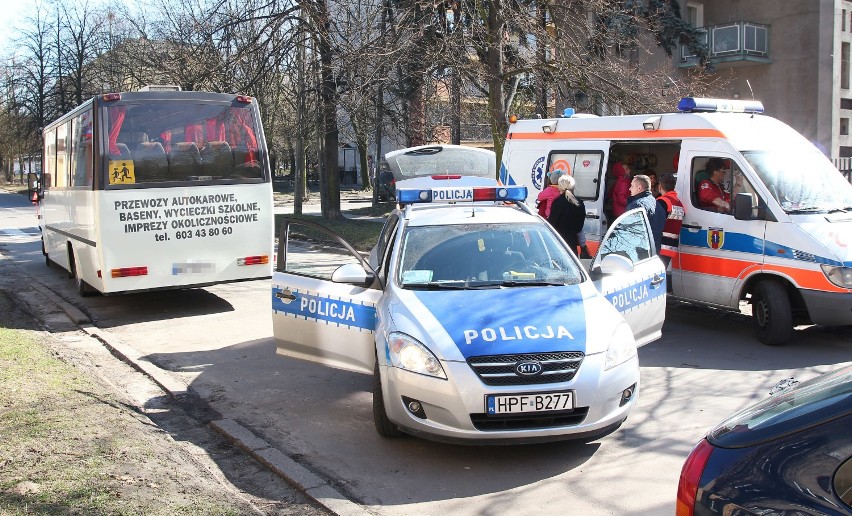 Wypadek autobusu w Łodzi