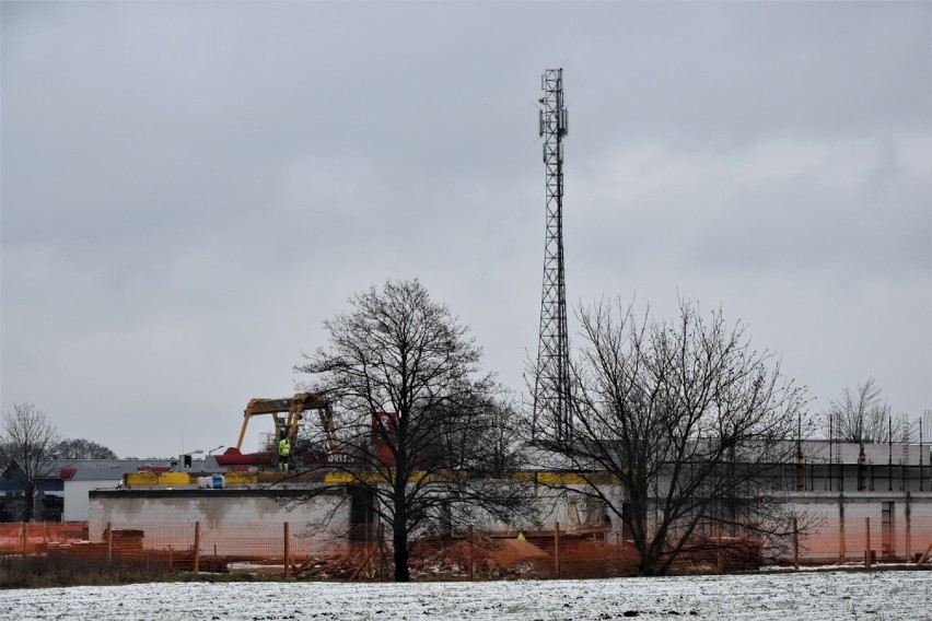 Zbąszyń: Fotorelacja z budowy nowej remizy OSP - 13 stycznia 2021