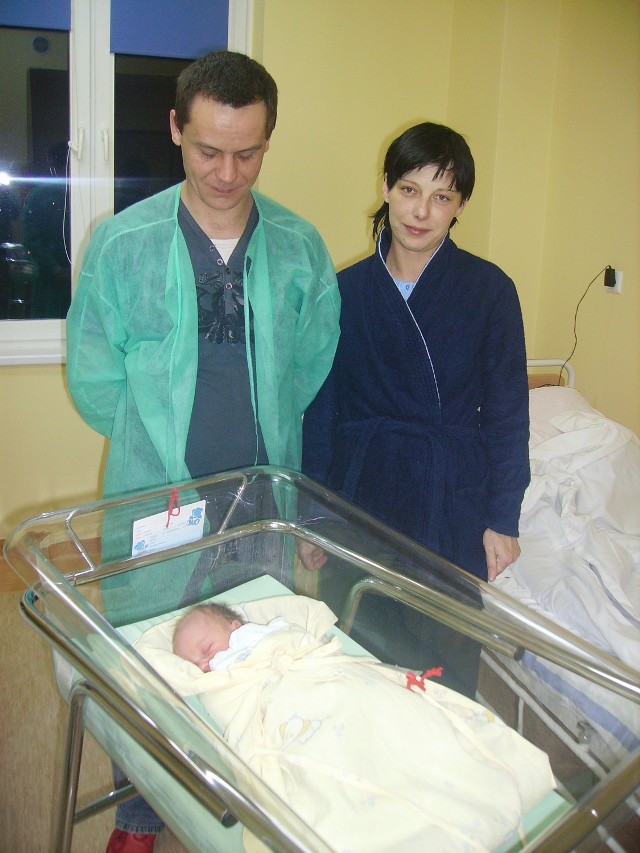 Rodzicami pierwszego gorliczanina - Marcelka urodzonego już w Nowym Roku 2010 - są Iwona i Mirosław Szurowie z Gorlic&#8233;