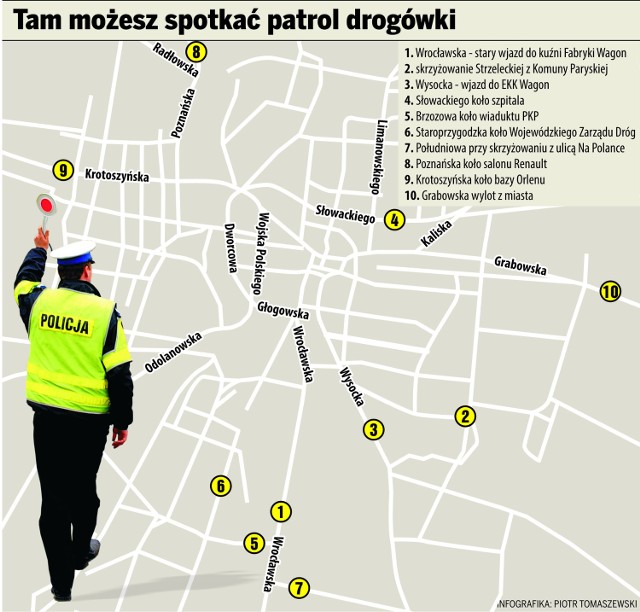 Ostrowscy policjanci czają się w krzakach (ABY POWIĘKSZYĆ OBRAZ KLIKNIJ NA ZDJĘCIE)