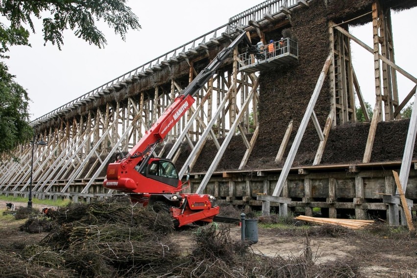 Tak wygląda remont tężni w Ciechocinku