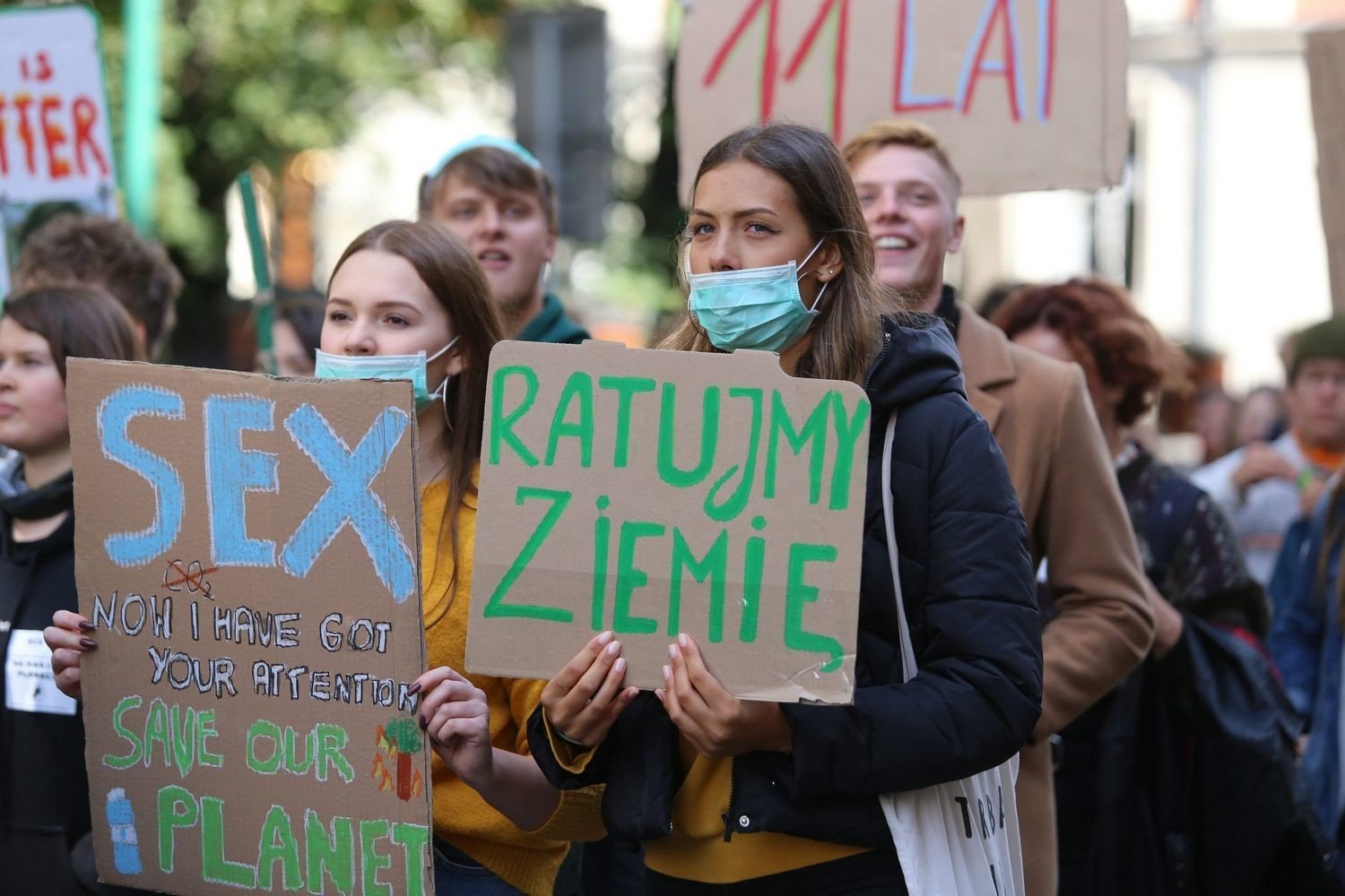 Młodzieżowy Strajk Klimatyczny w Katowicach [ZDJĘCIA]. Uczniowie wyszli na  ulicę w proteście | Katowice Nasze Miasto