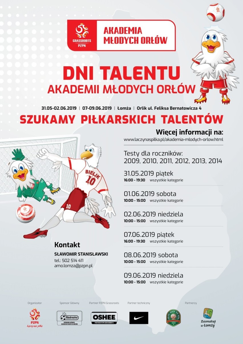 Zbliżają się Dni Talentu. To szansa dla dzieci, aby dostać się do Akademii Młodych Orłów i trenować piłkę nożną wśród najlepszych