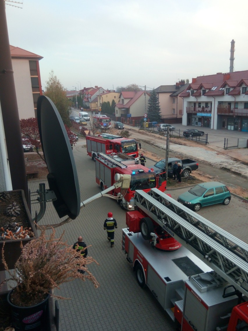 Pożar w mieszkaniu przy Piekoszowskiej w Kielcach