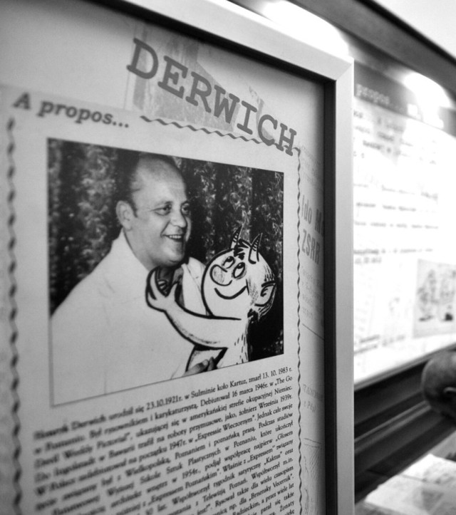 LESZNO Miejska Biblioteka Publiczna w Lesznie zaprasza na 100-lecie urodzin Henryka Derwicha rysownika, który rozśmieszał poznaniaków