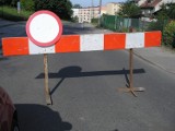 Zamknięta ulica 10 Lutego w Wejherowie