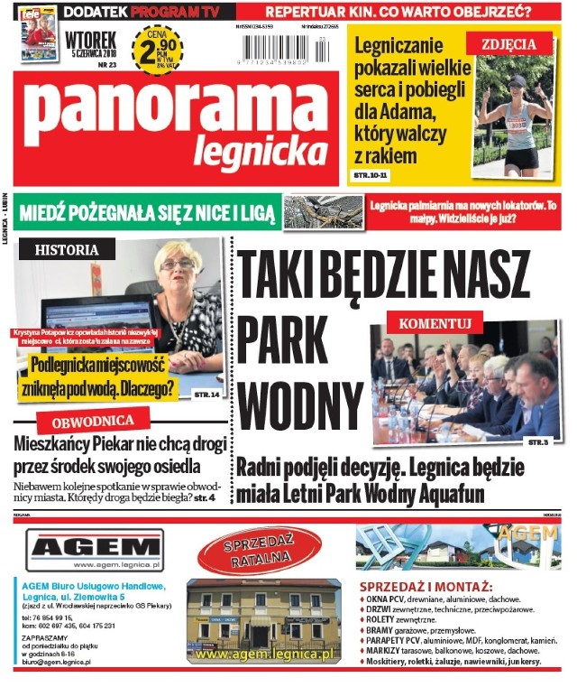 Te i wiele więcej wiadomości znajdziesz w naszym najnowszym numerze Panoramy Legnickiej. Tygodnik do kupienia w każdym kiosku, punkcie prasowym i markecie w regionie legnickim!