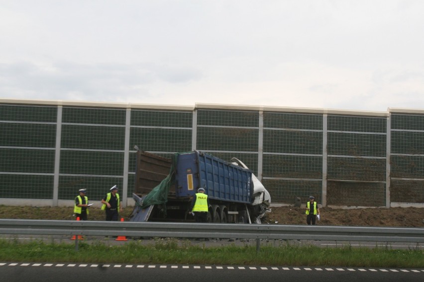 Wypadek na A1 odcinek Bełk-Żory