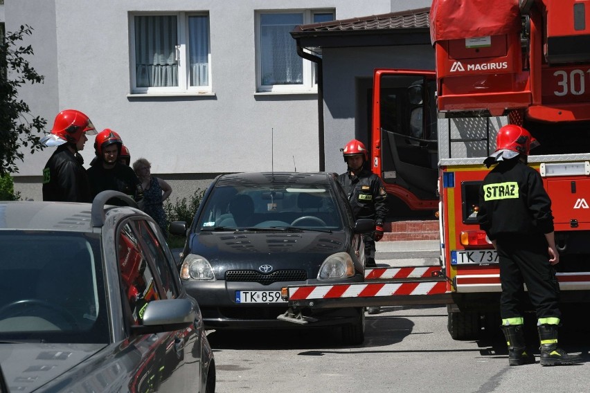 Niezwykła akcja w Kielcach. Mieszkańcy i strażacy uratowali ...jerzyka (WIDEO, ZDJĘCIA)