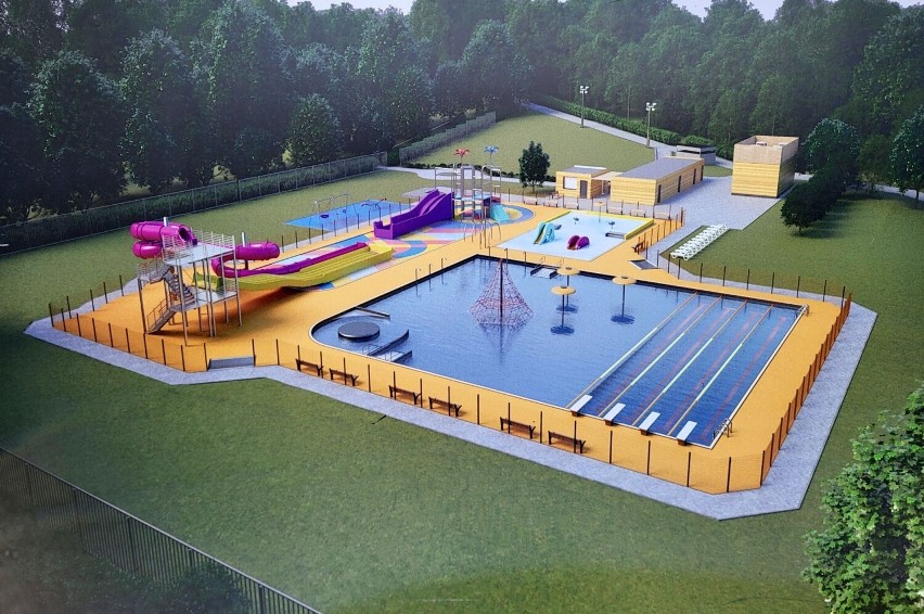 Tak będzie wyglądać nowy basen odkryty w Oleśnie.