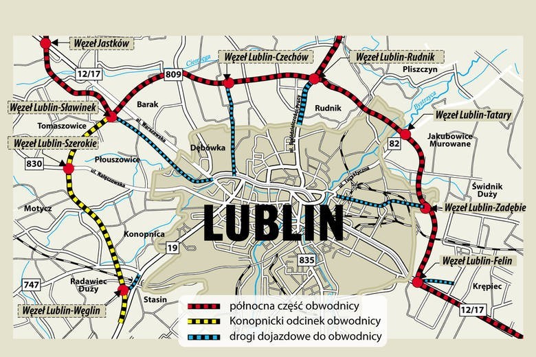 W 2014 r. kolejny etap obwodnicy Lublina, na odcinku...