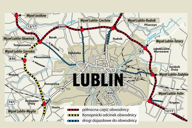 W 2014 r. kolejny etap obwodnicy Lublina, na odcinku zachodnim w Konopnicy