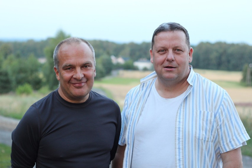 Andrzej Lisowski (mieszkaniec ul. Matejki) oraz Michał Polok (założyciel Stowarzyszenia "Przyjazny Gniotek")