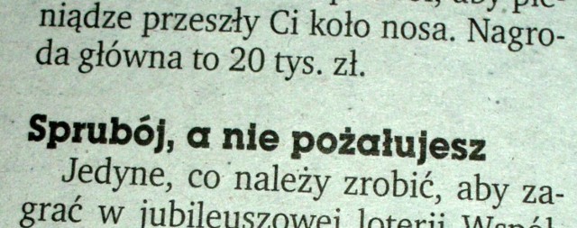 Z dzisiejszej prasy